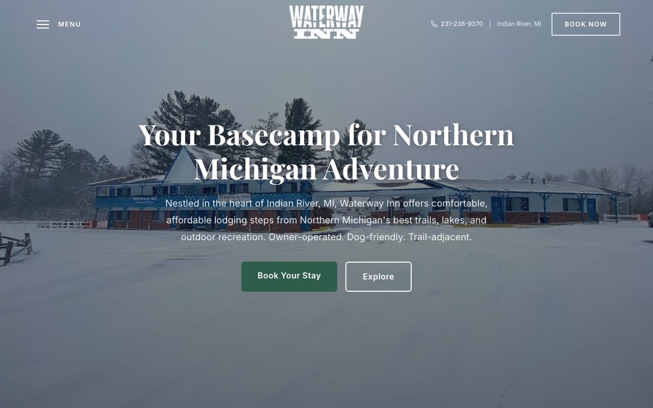 Waterway Inn website