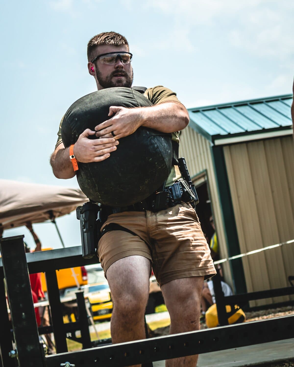Isaac Walden at a strongman event